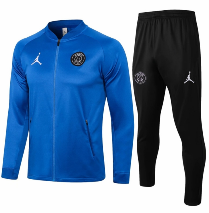 2021/22 PSG x Jordan Blue Training Kits Jacket with Pants